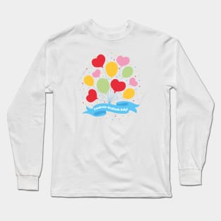 Celebrate Gratitude Daily! | White Long Sleeve T-Shirt